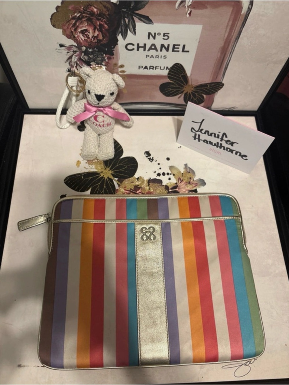 Coach legacy iPad/tablet card holder